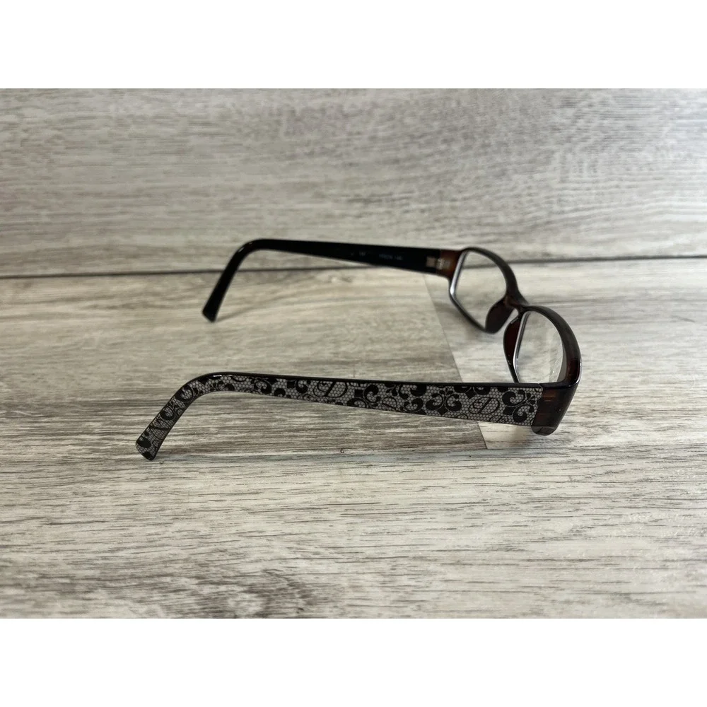 Dereon DOV507 505 Eyeglasses Frames Only Brown‎ Rectangular Full Rim 55-20-140